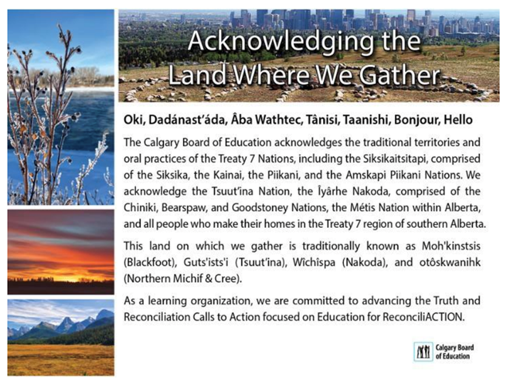 Acknowledging the Land