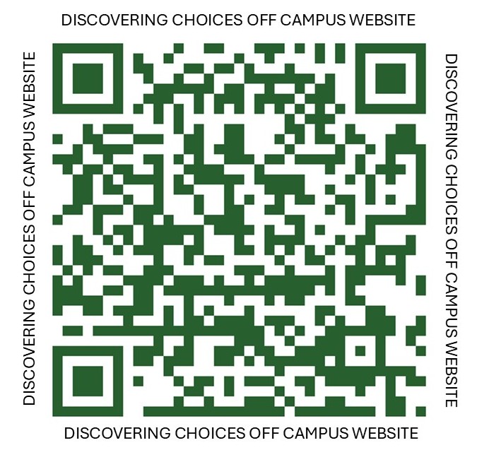 QR Discovering Choices Off Campus Website